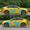 1Pair Car Sticker Dragon Decal Side Door Stripes Sticker Racing Decals