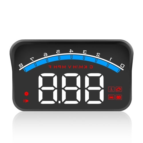 Universal M6S Car HUD Display ODB II GPS Speedometer Tachometer Speed/Water Temperature/Voltage LED Head Up Display Projector Auto Truck SUV RV 3.5"