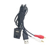 CAR AUX UXB Audio Adapter Cable 2RCA 100 سم استبدال لـ Benz Mercedes BMW Audi Skoda