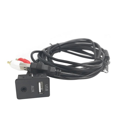 CAR AUX UXB Audio Adapter Cable 2RCA 100 سم استبدال لـ Benz Mercedes BMW Audi Skoda