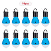 10Pcs Mini Portable Lantern Tent Light LED Bulb Emergency Lamp Waterproof Hanging Hook Flashlight For Camping Blue