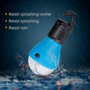 10Pcs Mini Portable Lantern Tent Light LED Bulb Emergency Lamp Waterproof Hanging Hook Flashlight For Camping Blue