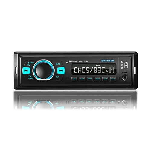 1 Din Car Navigation Player Radio Stereo Car Digital Radio System BT Car Audio Player, In-dash FM with DAB/DAB+/FM Receiver, Dual USB Port, TF Card Slot