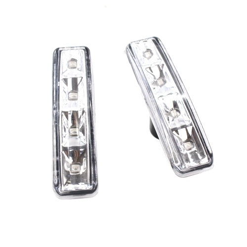 2pcs Smoke Fender LED Side Marker Lights Replacement for BMW 97-03 E39 525i 528i 530i 540i