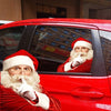 2PCS 3D Cartoon Santa Car Window Cover Auto Covers Realistic Car Sticker Christmas Gift(Left and Right)