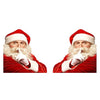 2PCS 3D Cartoon Santa Car Window Cover Auto Covers Realistic Car Sticker Christmas Gift(Left and Right)