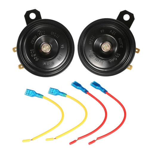 2Pcs 12V 110DB Ultra Loud Horn Dual Tone Speaker Universal for Motorcycle Car Truck Van