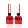 Super Bright LED Headlight Car Head Light Conversion Lamp Kit 40W 6500K Auto COB Chip Light Bulb Red H1/ H4/ H7/ H11