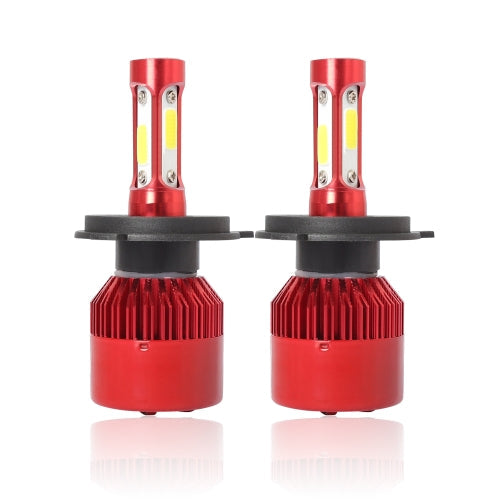 Super Bright LED Headlight Car Head Light Conversion Lamp Kit 40W 6500K Auto COB Chip Light Bulb Red H1/ H4/ H7/ H11