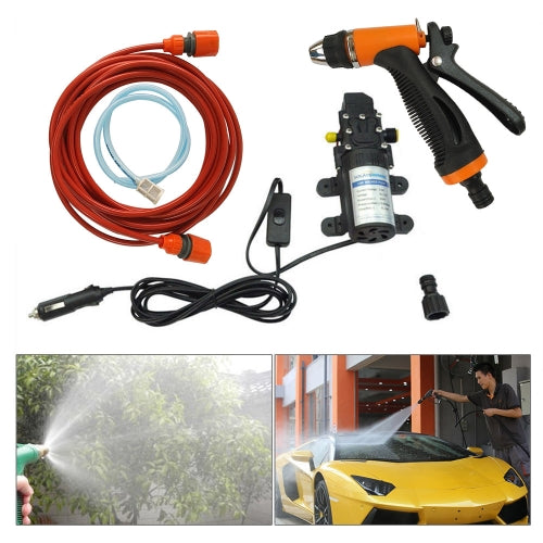 12V Car Wash Washing Machine Cleaning Electric Pump Pressure Washer Device Tool with 2pcs towel