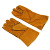 1Pair Leather Long Gloves for Welding Safety Welding Labor Gloves,Orange