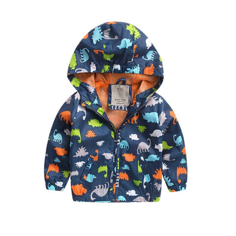 Kids Softshell Hooded Jacket - Dark Blue