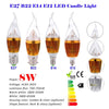 B22 8W LED Candle Light Bulb Chandelier Lamp Spotlight High Power AC85-265V