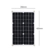 Dual Output Solar Power Energy Charging Panel With Car Charger