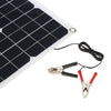 Dual Output Solar Power Energy Charging Panel With Car Charger