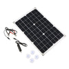 Dual Output Solar Power Energy Charging Panel With Car Charger