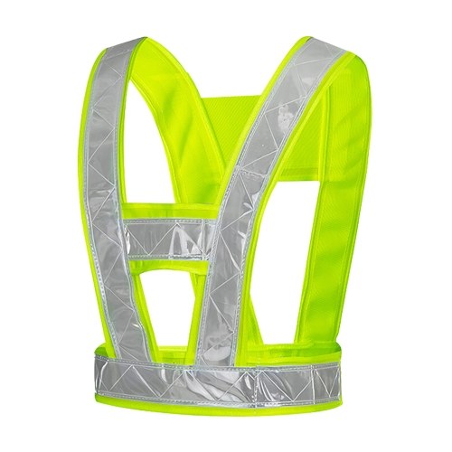 V Shape Safety Reflective Vest for Traffic Construction Night Running Jogging Cycling Stay Visible