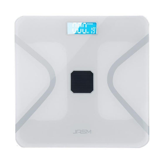 LCD Digital Smart Body Weighing Scale - White