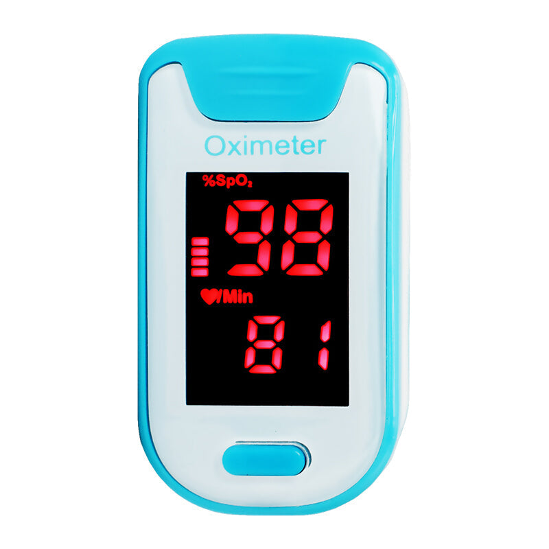 Led Premium Finger Blood Pressure Meter - Blue