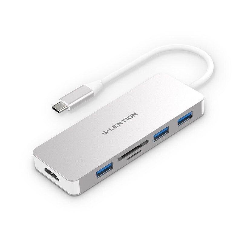 Lention Premium Usb C Hub - أبيض