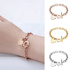 Love Bible Lettering Fashion Bracelet - Rosegold