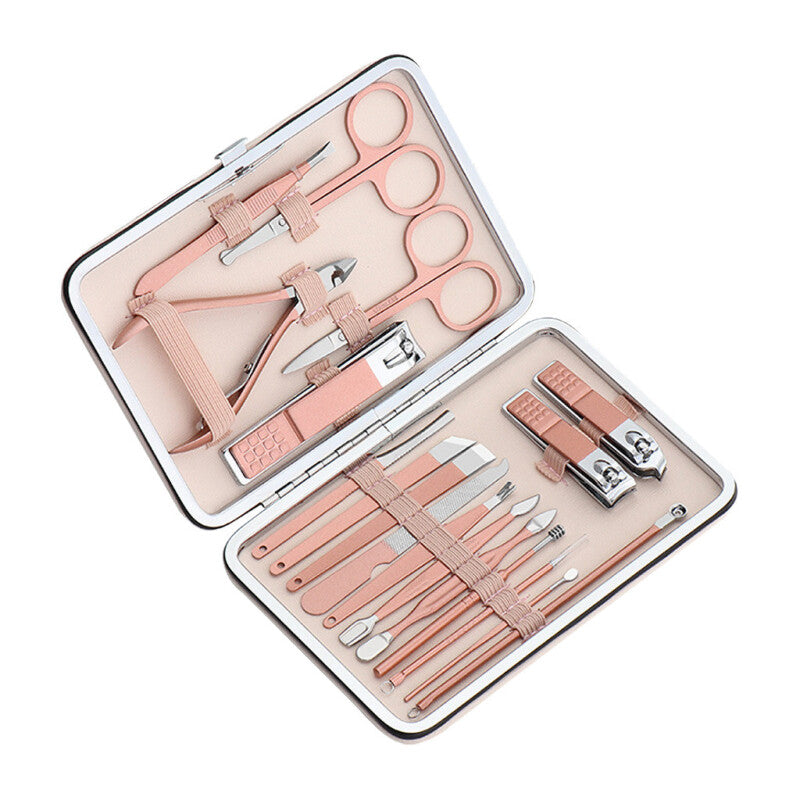 Luxurious Manicure Pedicure Clipper Kit - Rose Gold