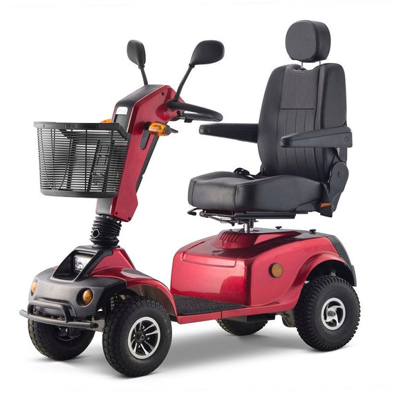 M13 800W 31 Miles Double Seat 4-Wheel Electric Scooter - Red