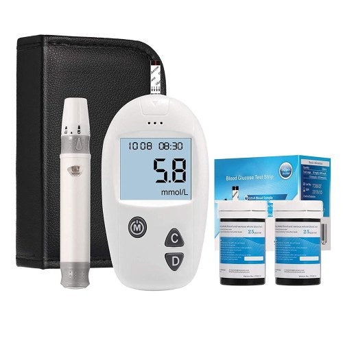 Blood Sugar Test Kit, Diabetes Blood Glucose Meter Monitor Kit mg/dL
