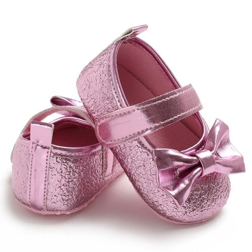 Newborn Baby Girls Shoes PU Leather Soft Sole Non-Slip
