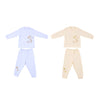 Baby Clothes Set 2pcs Unisex 100% Cotton Baby Outfits Clothing Long Sleeve Tops Long Pants Spring Summer Autumn Winter For Newborn Baby Girl Boy Bird Printing Yellow 3-6M