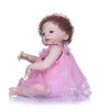 Reborn Baby Girl Doll 22 inch Soft Full Silicone Vinyl Body Lifelike Toddler Doll