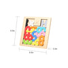 Wooden Jigsaw Puzzle Number Count Board Tangram Early Educational Develoment Toys Gifts for Kids