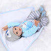 22inch 55cm Reborn Toddler Baby Doll Boy Silicone Body Boneca With Clothes Blue Eyes Lifelike Cute Gifts Toy