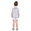 Girls T shirts Cute Heart-Shaped Sequins Cotton Summer Sleeveless Casual Kids Tops Children's Clothing Grey 3T