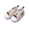 Infant Toddler Baby Casual Shoes Cotton Stripe Soft Sole Non-Slip Sneaker Prewalker Pink 4M