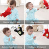 Baby Animals Hand Puppet Plush Rattles Bell Magic Mirror Soft Finger Toys For Early education Lion