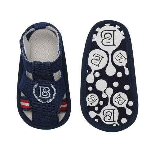 Infant Toddler Baby Shoes Boy Sandal Magic Tape Soft Sole Non-Slip Sneaker Prewalker For Summer Dark BLue U.S Size 4