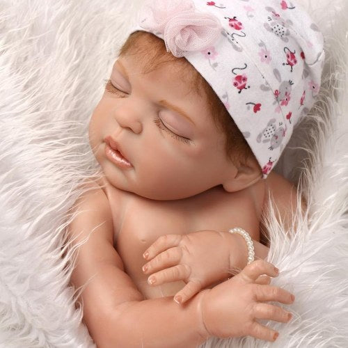 22in Reborn Doll Rebirth Baby Kids Gift All-Silica Gel Girl