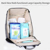 Baby Diaper Bag Large Capacity Fashion Mummy Nappy Bag Nursing Bag Travel Backpack for Baby Care Grey