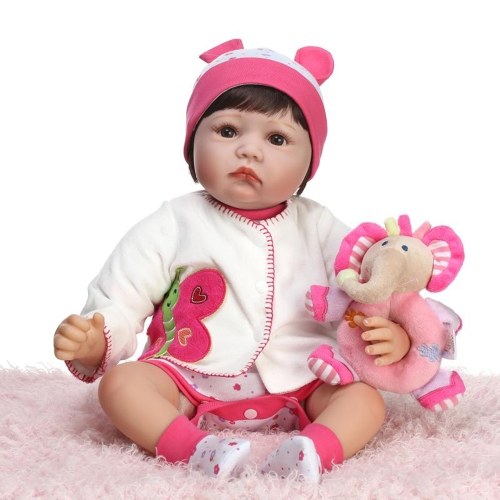 22in Reborn Baby Rebirth Doll Kids Gift Cloth Material Body