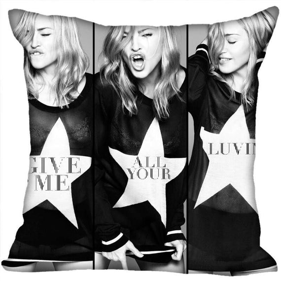 Madonna High Quality Pillow Case - Black