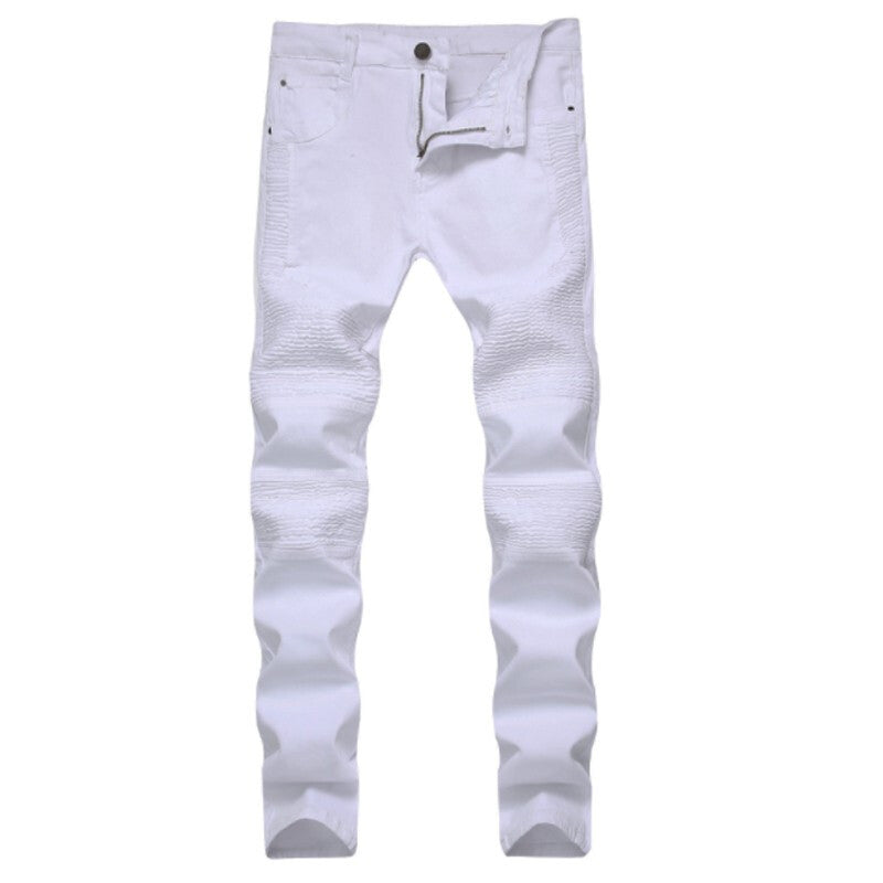 Men Fashionable Denim Skinny Jeans - White