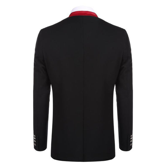 Men One Button Fashionable Casual Coat - Black