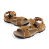 Men Summer Leather Sandals - Khaki