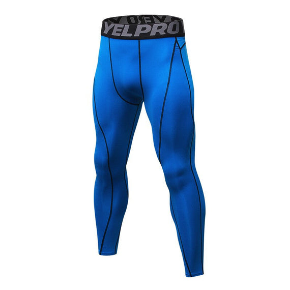 Men's Fashionable Fitness Stretch Sweatpants - Blue