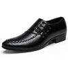 Men's Leather Oxford Shoes - Black