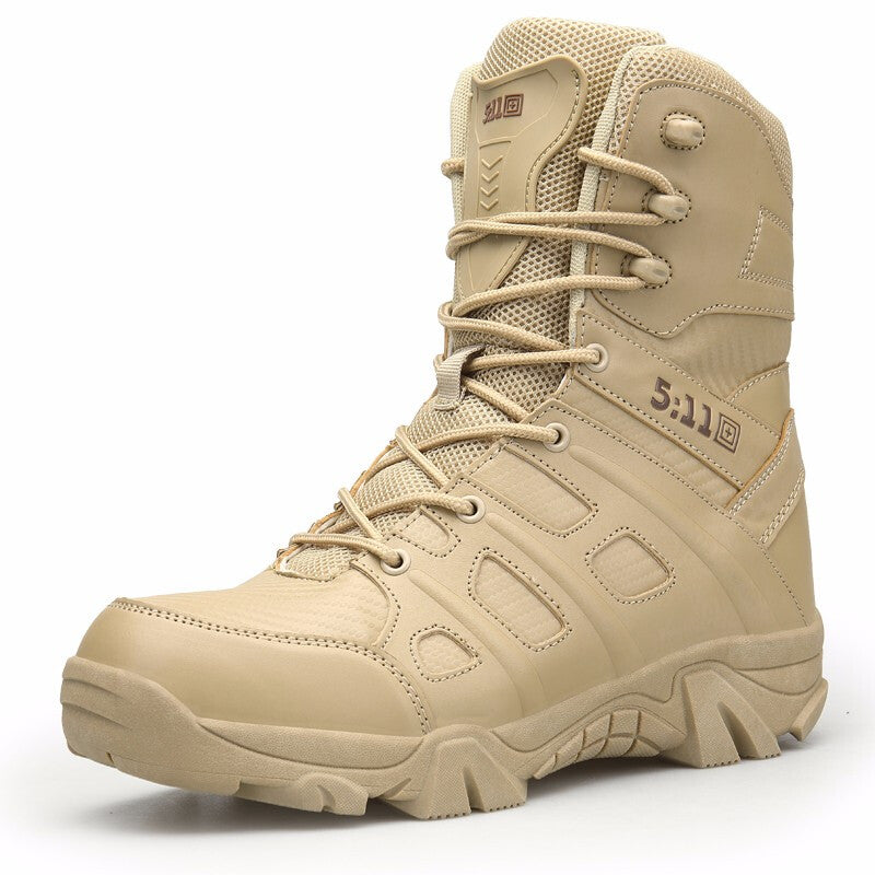 Men's Military Tactical Boots - Khaki