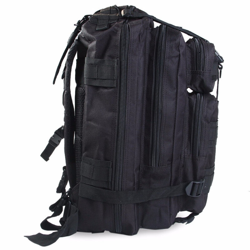 Military Premium 30L Outdoor Camping Travel Bag - Black