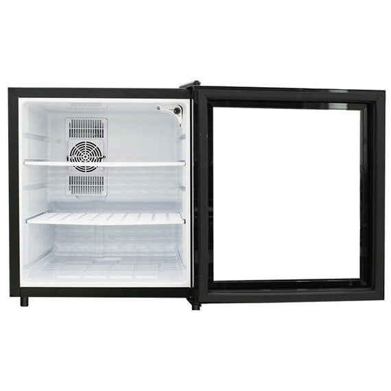 Mini Fridge Glass Door 42L - Black