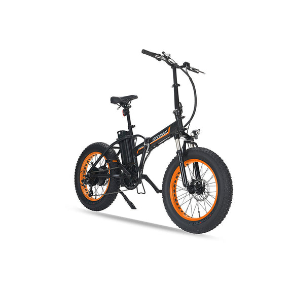 Onway Mini Plus 750W 50 Miles Folding Electrical Fat Bike - Black